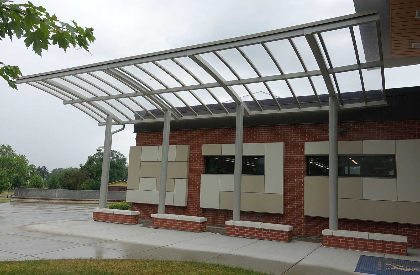 Carol Stream-58541c-13x35-Entrance Canopy-Education