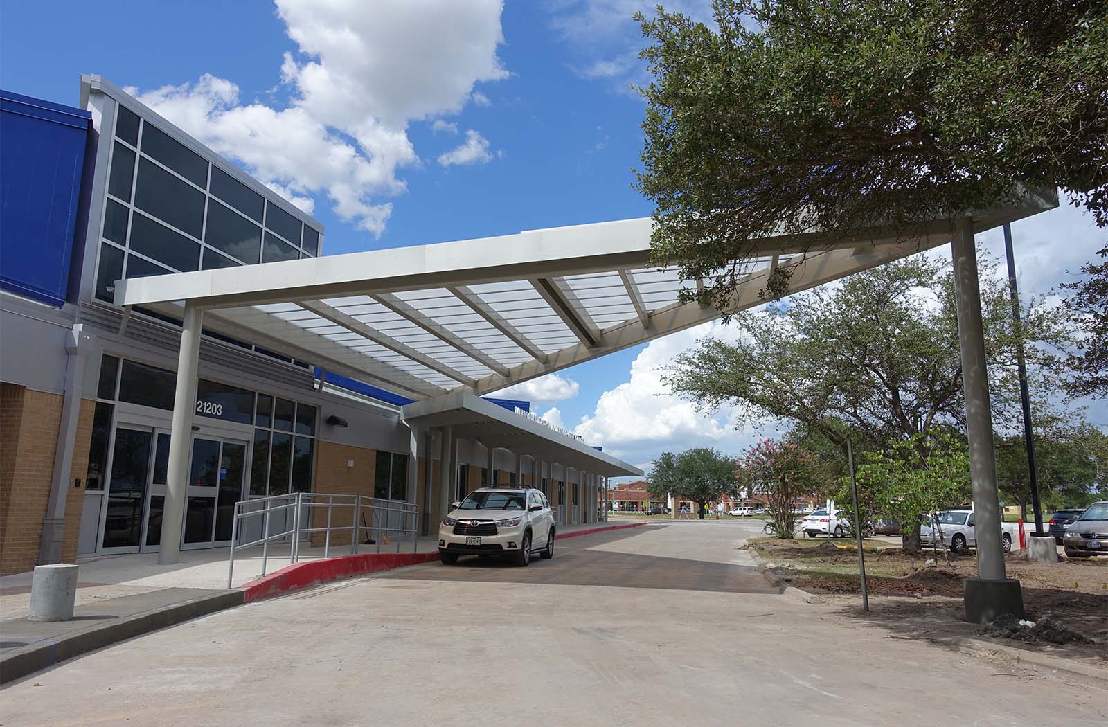 Memorial Jr High-56327c-x-Entrance Canopy-Education