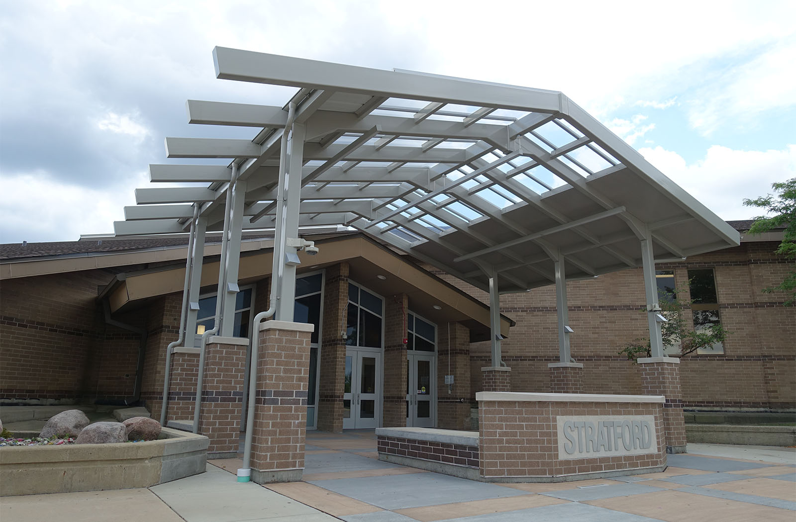 Stratford Middle School-60454b-x-Entrance Canopy-Education